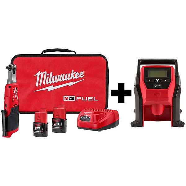 M12 FUEL 3/8 HS Ratchet, M12 CP Inflator