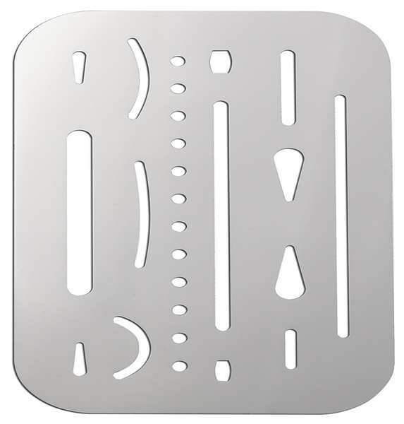 Stencil/Shield, Zone, Stainless Steel