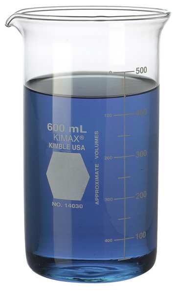 Berzelius Beaker, 100mL, Glass, Clear, PK48
