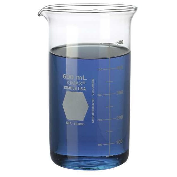 Berzelius Beaker, 300mL, Glass, Clear, PK48