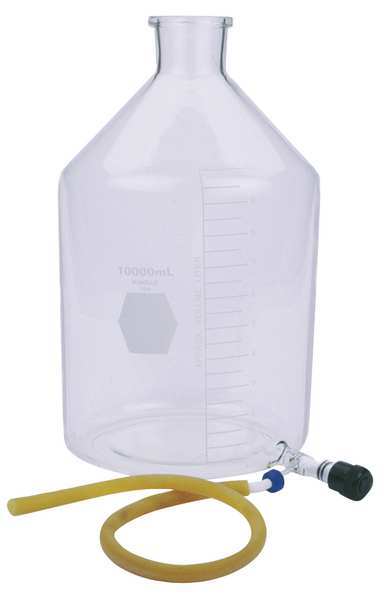 Bottle, 10,000ml, Glass, Clear