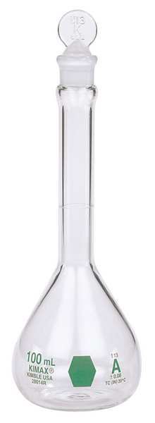 Volumetric Flask, 25mL, Glass, Clear, PK6