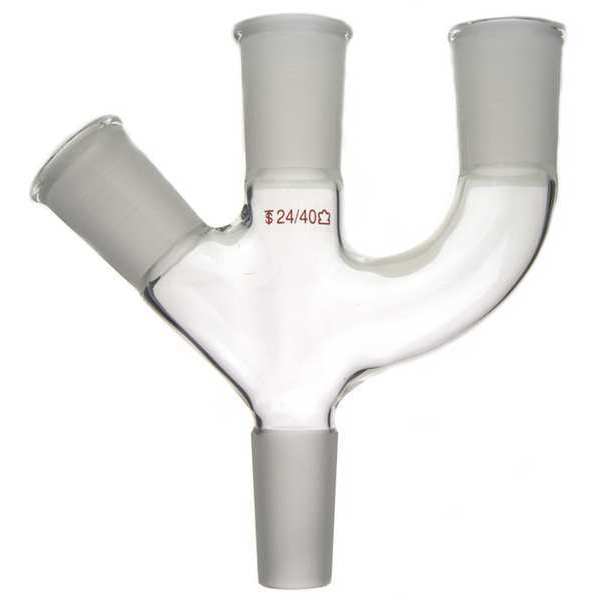 Adapter, Claisen, Transparent, 24/40
