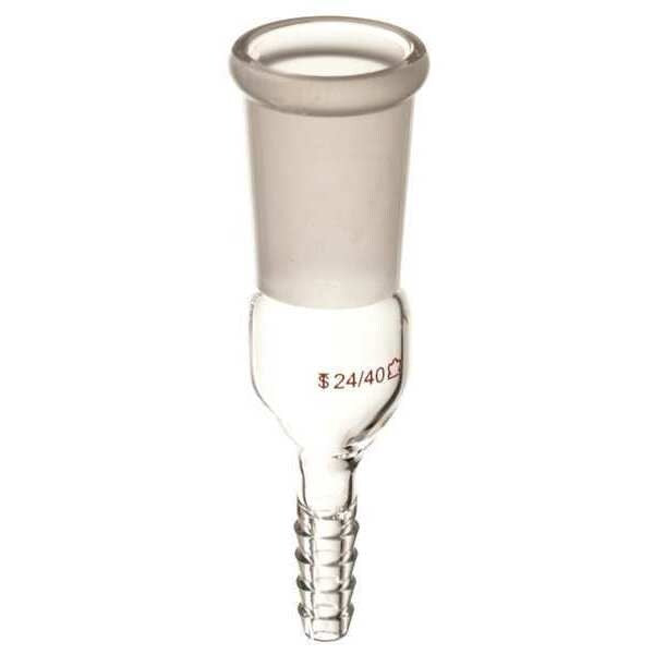Adapter, Inlet, Transparent, 24/40