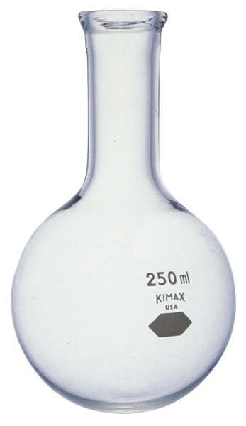 Round Bottom Flask, 500mL, Glass, Clear, PK6