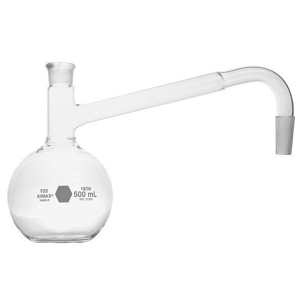 Distillation Flask, 1000mL, Glass, Clear