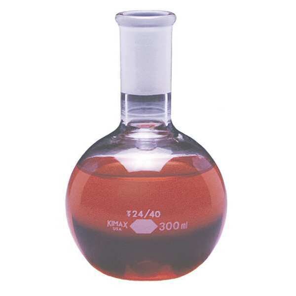 Boiling Flask, 250mL, Glass, Clear, PK12