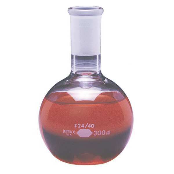 Boiling Flask, 300mL, Glass, Clear, PK12