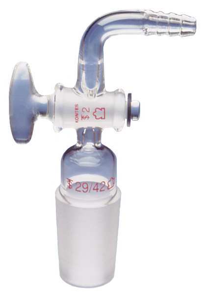 Adapter, Valved Inlet, Transparent, 24/40