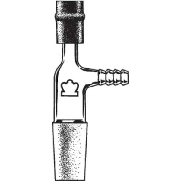 Adapter, Inlet, Transparent, 24/40