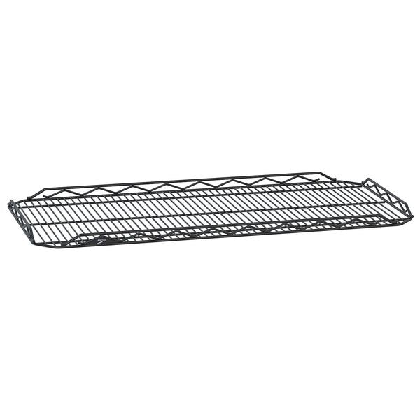 Wire Shelf, 18x48 in., Black, Epoxy, PK4