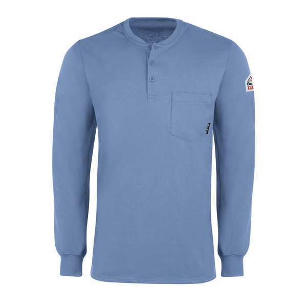 Ls Fr Interlock Henley Lb 6.25 Oz