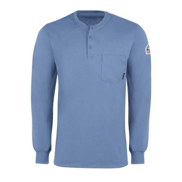 Ls Fr Interlock Henley Lb 6.25 Oz