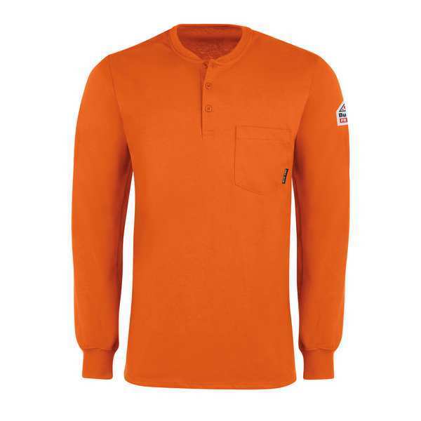 Lsfr Interlock Henley Orange 6.25 Oz