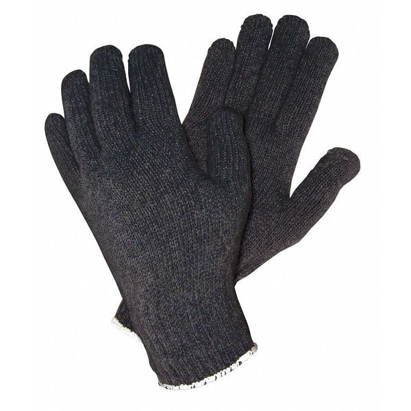 Regular Weight Cotton Poly Black, S, PK12