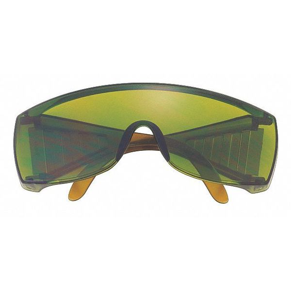Safety Glasses, Green Polycarbonate Lens, Scratch-Resistant