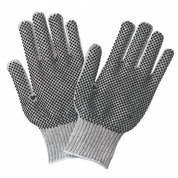 Regular Weight Cotton Black Poly, M, PK12