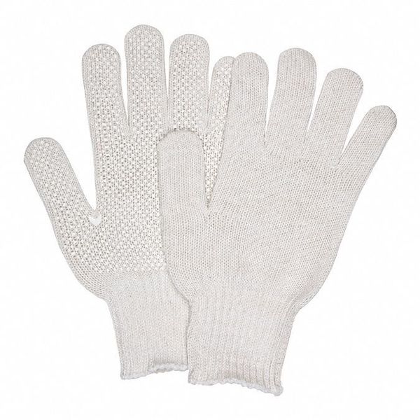 Regular Weight Cotton Poly White, L, PK12