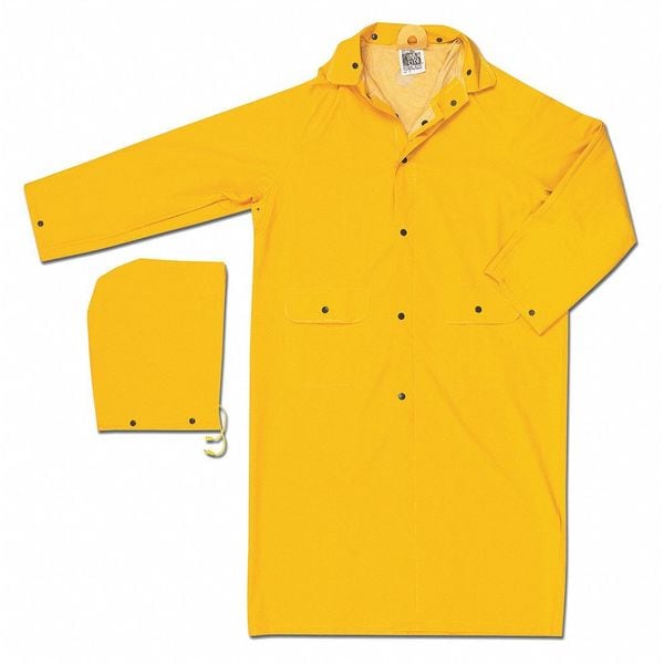 Classic .35Mm PVC Poly 49 Coat Yello, 6XL