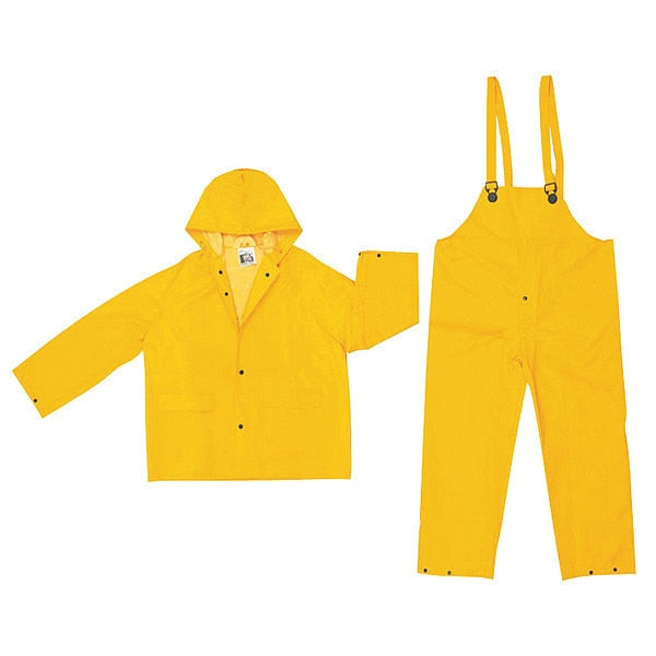 Classic .35Mm PVC Poly Suit 3 Pc Ye, M