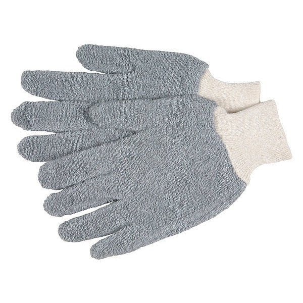Std Weight 18Oz Knit Wrist Gray, M, PK12