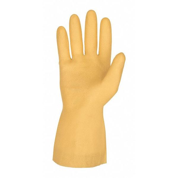Canners Gloves, Latex, Amber, S, 12 PK