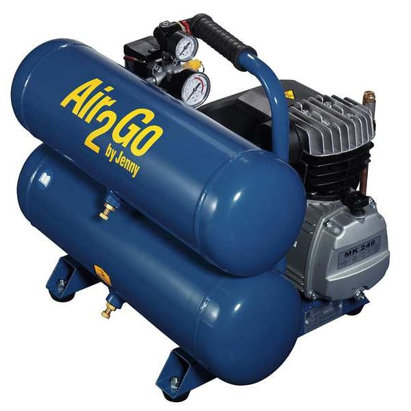 Air Compressor, 2 HP, 115V, 125 psi