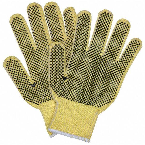 Cut Resistant Coated Gloves, A2 Cut Level, PVC, S, 12PK