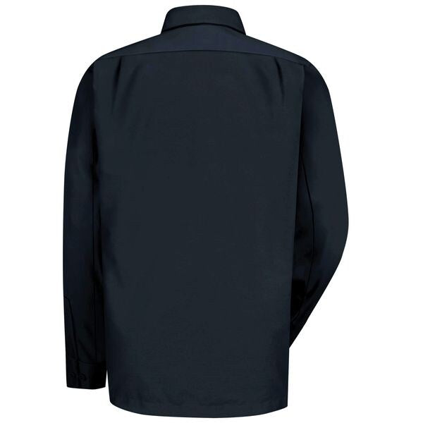 Long Sleeve Shirt, Black, Polyester/Cotton