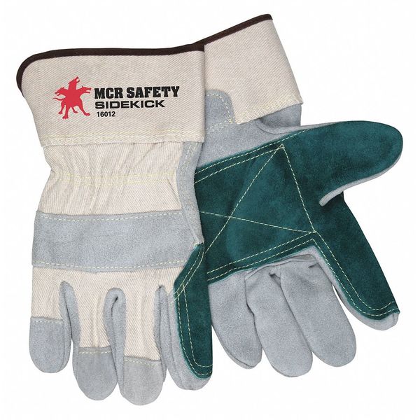 Leather Double Palm Sewn Kevlar, XL, PK12