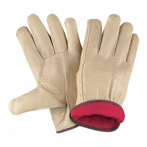 Pigskin Driver Red Fleece Lined, XL, PK12