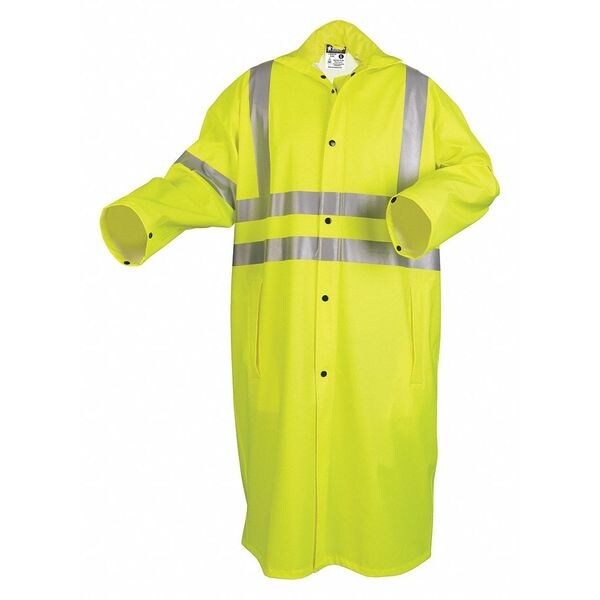 Strtch Pu Cotton Poly 49 Coat, 0.40mm, 2XL
