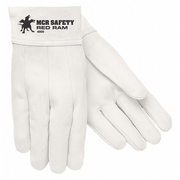 MIG/TIG Welding Gloves, Goatskin Palm, 9, 12PK