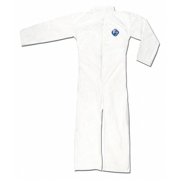 Tyvek Coverall W Collar, 4XL, PK25