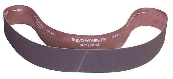 Sanding Belt, Coated, 1 in W, 42 in L, 36 Grit, Extra Coarse, Aluminum Oxide, R228 Metalite, Brown