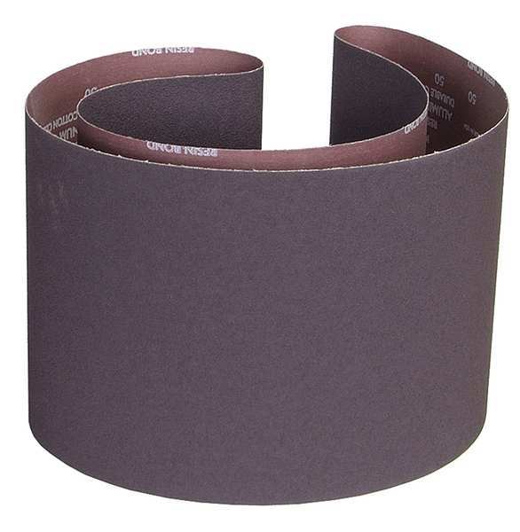 Sanding Belt, Coated, 10 in W, 70 1/2 in L, 80 Grit, Medium, Aluminum Oxide, R228 Metalite, Brown