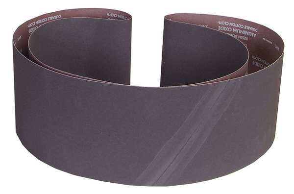 Sanding Belt, Coated, 6 in W, 108 in L, 100 Grit, Fine, Aluminum Oxide, R215 Metalite, Brown