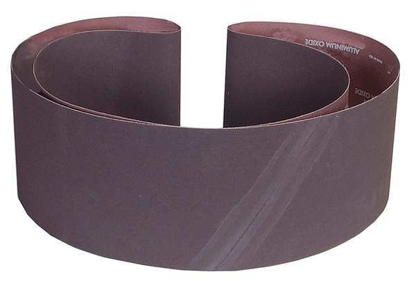 Sanding Belt, Coated, 6 in W, 89 in L, 100 Grit, Fine, Aluminum Oxide, R215 Metalite, Brown