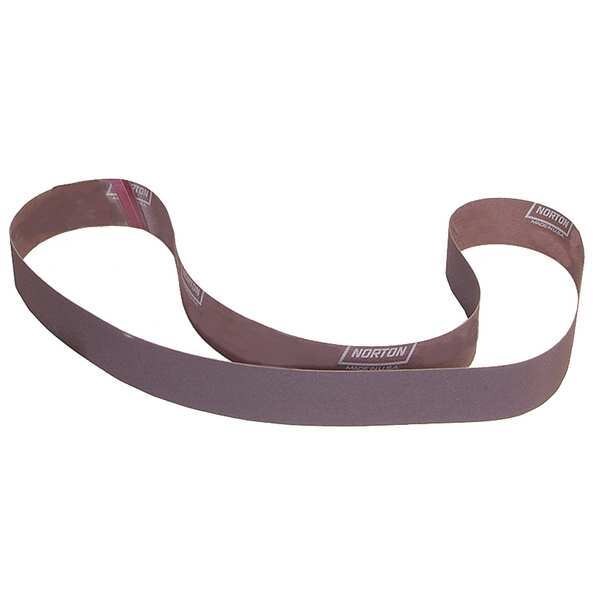 Sanding Belt, Coated, 2 in W, 72 in L, 180 Grit, Very Fine, Aluminum Oxide, R228 Metalite, Brown