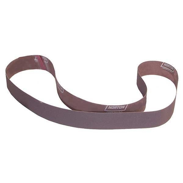 Sanding Belt, Coated, 2 in W, 72 in L, 40 Grit, Coarse, Aluminum Oxide, R228 Metalite, Brown