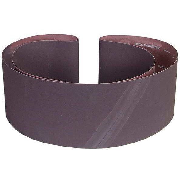 Sanding Belt, Coated, 6 in W, 89 in L, 60 Grit, Medium, Aluminum Oxide, R228 Metalite, Brown