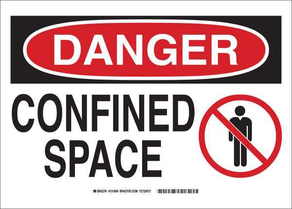 Danger Sign, 10inHx14inW, Sticking Polystr