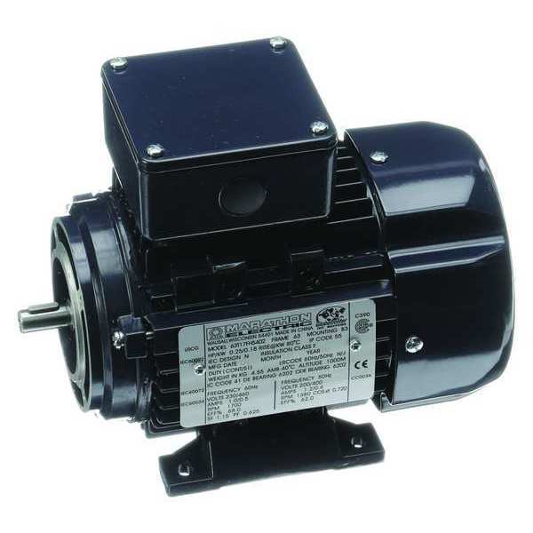 3-Phase General Purpose Motor, 1/4 HP, 63C Frame, 230/460V AC Voltage, 1,700 Nameplate RPM