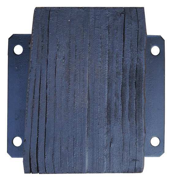 Dock Bumper, 12x6x14 In., Rubber