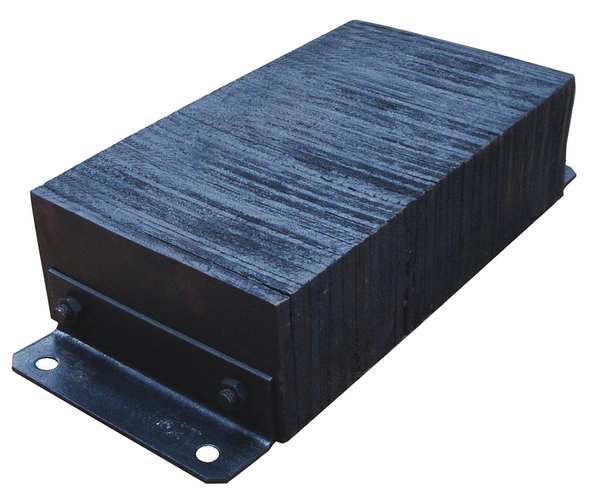 Dock Bumper, 12x6x26 In., Rubber