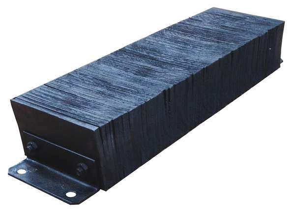 Dock Bumper, 12x6x38 In., Rubber