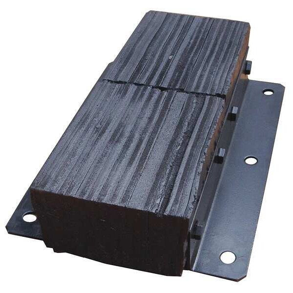 Dock Bumper, 20x4-1/2x13 In., Rubber