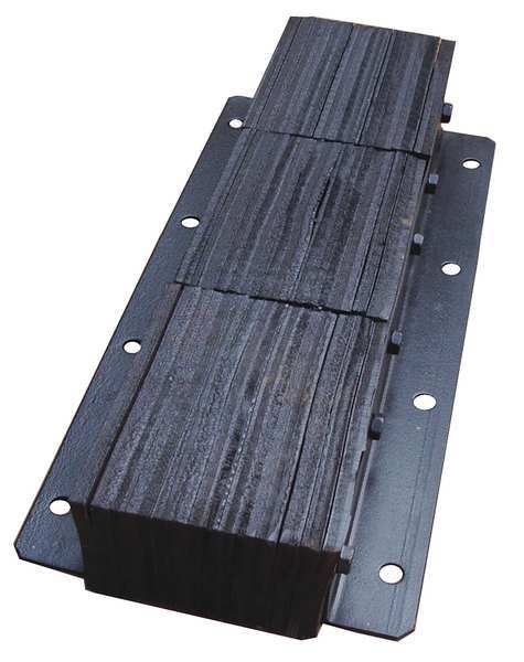 Dock Bumper, 30x4-1/2x13 In., Rubber