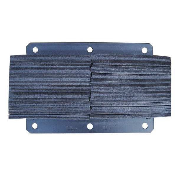 Dock Bumper, 20x6x13 In., Rubber