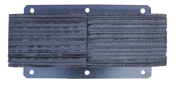 Dock Bumper, 24x6x13 In., Rubber